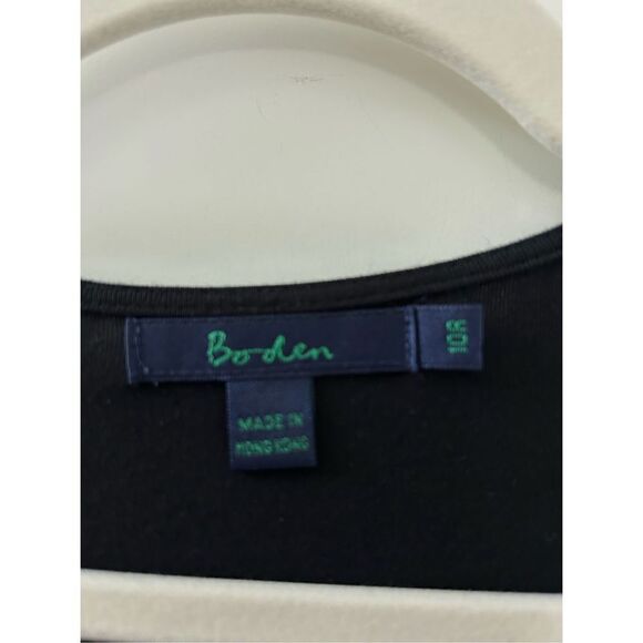 Boden Crystals Embellished Quarter Sleeve Evening Dress Women's Black Size 10R - Picture 5 of 6